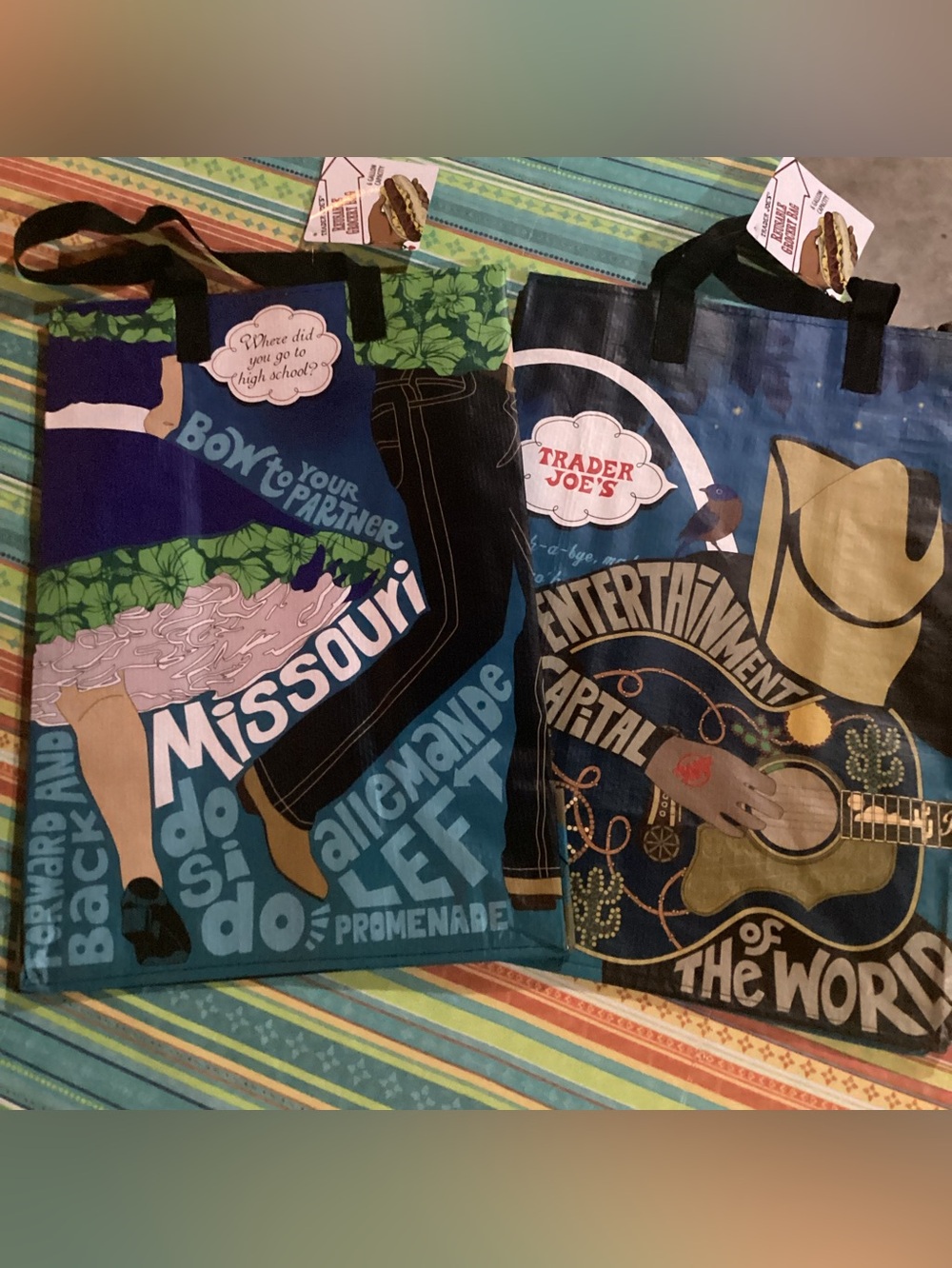 Trader Joe’s Missouri Reusable Grocery Bags- set of 2